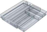 🗄️ honey-can-do kch-02163 silver steel mesh 7-compartment expandable utility drawer organizer логотип