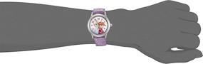 img 3 attached to 🕰️ Disney Infinity Kids' W002506 Frozen Elsa and Anna Quartz Purple Watch with Analog Display
