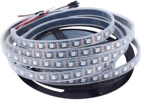 img 3 attached to 16.4ft WS2812B Individually Addressable LED Strip Light 5050 RGB SMD 300 Pixels Dream Color 🌈 Waterproof IP67 Black PCB 5V DC – Waterproof 16.4ft LED Strip with 300 LEDs on Black PCB