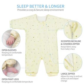 img 1 attached to 👶 Wearable Blanket Baby Sleepsuit - Warm Onesie for 3-6 Months Babies, Boy and Girl Blanket Sleeper, Winter Infant PJs