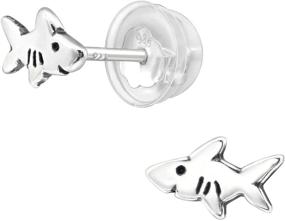 img 4 attached to 💎 Hypoallergenic Sterling Earrings for Girls by AUBE JEWELRY - Fashionable and Safe Jewelry for Earrings