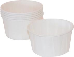 img 4 attached to 🥣 JA Kitchens 4 oz Paper Souffle Portion Cups - Set of 500 for Ultimate Convenience and Value!