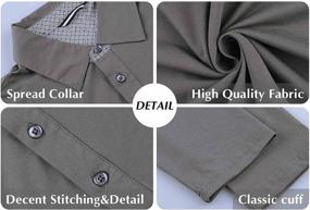 img 2 attached to 👔 Men's Clothing and Shirts: Classic Designed Shirts with Sleeve Buttons