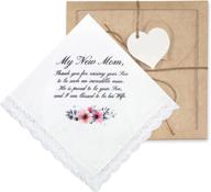 charming wedding handkerchief: perfect gift for grandmother & men's accessory logo
