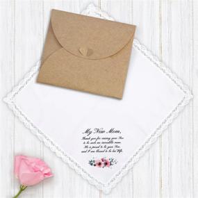 img 2 attached to Charming Wedding Handkerchief: Perfect Gift for Grandmother & Men's Accessory
