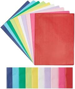 img 1 attached to 🎁 120 Sheets of Colorful Bulk Tissue Paper: Perfect for Gift Wrapping Bags, Art Crafts, Holidays - 10 Vibrant Colors, 20 x 26 In.