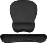 🖲️ jsd gel mouse pad and keyboard wrist rest with enhanced wrist support - model b logo