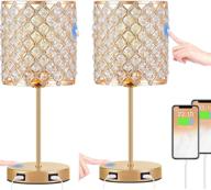 touch usb crystal lamp sets logo
