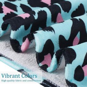 img 3 attached to 🌊 Teal Leopard Microfiber Hair Towel Wrap for Women, Super Absorbent Hair Turban for Drying Wet Hair and Curly Hair - Easy Twist Hair Towels for Ultra Soft and Quick Drying