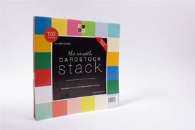 img 1 attached to 🎨 DCWV Cardstock Stack, Assorted Solid Colors, Smooth Finish, 102 Sheets (6 each), 12 x 12 inches - Value Pack