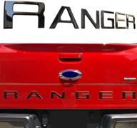 enhance your 2019 ranger with matte black raised tailgate insert letters logo
