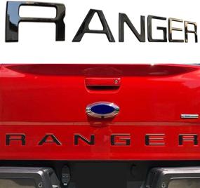 img 4 attached to Enhance Your 2019 Ranger with Matte Black Raised Tailgate Insert Letters
