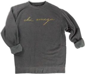 img 3 attached to Go Greek Chic Sweatshirt Charcoal Men's Clothing in Active