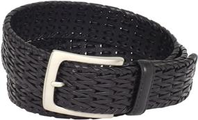 img 1 attached to Premium Florsheim Woven Genuine Leather Black Men's Accessories: Upgrade Your Style Game