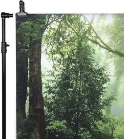 img 2 attached to 🌳 DULUDA 10X8FT Seamless Jungle Forest Vinyl Photography Backdrop - Immersive Customized Photo Background for Studio Prop TG04E