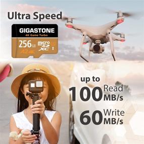 img 2 attached to 🔒 Reliable Data Recovery Guaranteed: Gigastone 256GB Micro SD Card for Nintendo-Switch, GoPro, DJI | 5-Yrs Free Recovery, 4K Game Turbo, UHD Video with R/W up to 100/60MB/s | UHS-I U3 A2 V30 C10
