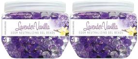 img 4 attached to SMELLS BEGONE Odor Eliminator Gel Beads - Lavender Vanilla Scented Air Freshener with Essential Oils - Effective for Pet Areas, Bathrooms, Boats, RVs & Cars - 12 Ounce Size, 2 Pack
