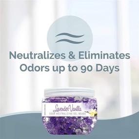 img 3 attached to SMELLS BEGONE Odor Eliminator Gel Beads - Lavender Vanilla Scented Air Freshener with Essential Oils - Effective for Pet Areas, Bathrooms, Boats, RVs & Cars - 12 Ounce Size, 2 Pack