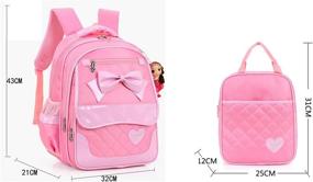 img 3 attached to Fanci Bowknot Waterproof Elementary Backpack: Stay trendy and dry with this stylish and functional school bag!