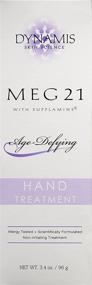 img 3 attached to 👐 MEG 21 Age Defying Hand Treatment Moisturizing Cream | 3.4 oz | Protective Formula against Sanitizers and Over Washing | Skin Smoothing and Moisturization | Vitamin E and Clinically-Proven Supplamine-Infused
