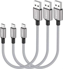 img 4 attached to 🔌 Braided Charging Cable for Samsung Android Devices