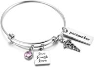 🎁 flodancer women's cross expandable bangle bracelet - ideal gift for mom, sister, friends - perfect for graduation, birthday, anniversary - present… logo