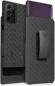 img 4 attached to 📱 Aduro Cell Phone Holsters: Galaxy Note 20 Ultra Case Protector with Belt-Clip & Built-in Kickstand