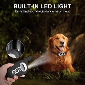 img 1 attached to 🐕 Rainproof Dog Training Collar with Remote - Rechargeable, 1500Ft Remote Range - 4 Working Modes: Beep, Vibration, Shock & Light - Adjustable Shock Collar for Dogs