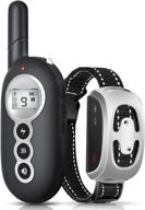 🐕 rainproof dog training collar with remote - rechargeable, 1500ft remote range - 4 working modes: beep, vibration, shock & light - adjustable shock collar for dogs logo