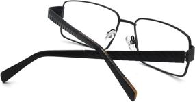 img 2 attached to Metal Rectangle Shape Non Prescription Eyeglasses