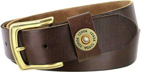 img 4 attached to Gauge Shotgun Shell Grain Leather Men's Accessories for Belts