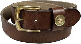 img 3 attached to Gauge Shotgun Shell Grain Leather Men's Accessories for Belts
