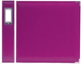 img 4 attached to 📸 We R Memory Keepers 30655-9 Classic Leather 3-Ring Binder Album, 12x12, Plum, Grape Soda - High-quality and Stylish Photo Album