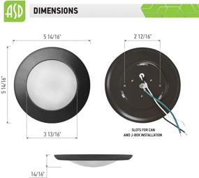 img 2 attached to ASD (1 Pack) 4 Inch LED Disk Light