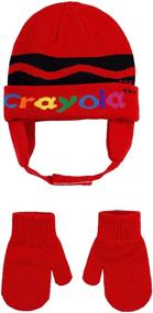 img 2 attached to Crayola Childrens Apparel Toddler Mittens Boys' Accessories for Cold Weather