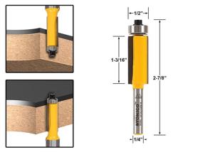 img 1 attached to Yonico 14139Q Flush-Edge Router Bearing