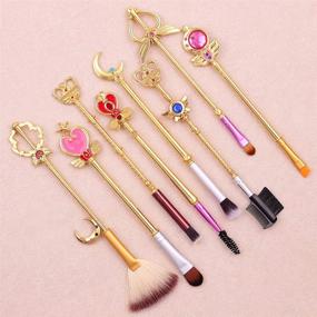 img 2 attached to Magic Sakura Makeup Brushes Set Tools & Accessories