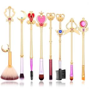 img 4 attached to Magic Sakura Makeup Brushes Set Tools & Accessories