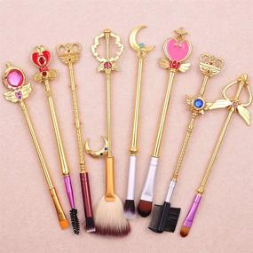 img 3 attached to Magic Sakura Makeup Brushes Set Tools & Accessories