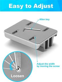 img 1 attached to 🖥️ JARLINK Adjustable Vertical Laptop Stand - Space-saving Desktop Stand with 2 Slots (up to 17.3 inches) - Compatible with MacBook Pro/Air/Surface - Gray