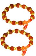 👑 shail sagar 5 face rudraksh bracelet: empower your style with crowned beads logo