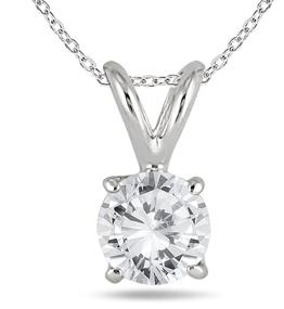 img 3 attached to AGS Certified 1 Carat TW Diamond Pendant and Earring Matching Set in 14K White Gold