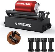 atomstack r3 laser rotary roller: laser engraver attachment for cylindrical object engraving, adjustable in 8 angles to accommodate varying sizes: cans and more logo