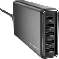 nekteck 111w usb c wall charger station with 87w type c power delivery port and usb-a port - compatible with 2018 macbook pro, surface book, dell xps, thinkpad, iphone 11 pro max, pixel xl - ideal for home, office, and travel logo