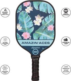 img 3 attached to 🥒 Amazin' Aces Signature Pickleball Paddle: USAPA Approved, Graphite Face & Polymer Core, Premium Grip - Green