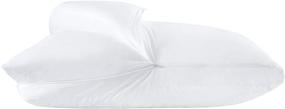 img 4 attached to 🛏️ COZY ONE Premium Adjustable TRI-LOFT Layer Bed Pillow - Made in USA with 100% Cotton Cover, Removable & Washable - Micro Gel Fiber Filling - Standard Size 20x26 Inch - 1 Pack