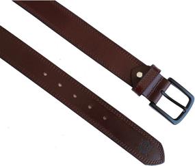 img 3 attached to 👔 Enhance Your Style with our Leather Single Buckle Formal Casual Men's Belts Collection