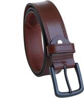 👔 enhance your style with our leather single buckle formal casual men's belts collection logo