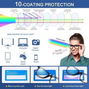 img 2 attached to Blocking Computer Glasses，Anti Eyestrain Reading