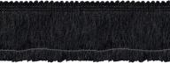 wrights polyester fringe 2 inch black logo